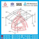 Aluminum stage truss stage lighting truss