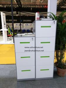 Wholesale 3 drawer filing cabinet CRS material， light grey color，apply for Legal and Letter size from china suppliers