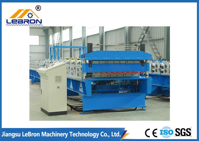 Color steel tile , corrugated roof double layer roof sheet roll forming machine / double layer roll forming machine