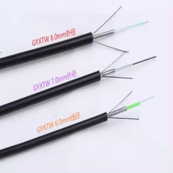 OUTDOOR SINGLEMODE OVERHEAD ARMORED FIBRE OPTICAL CABLE GYXTW 2 6 8 12 CORE