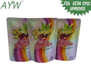 Wholesale Eco Friendly Stand Up Foil Pouches Cold Resistant , Commercial Zip Up Plastic Bags For Juice Packaging from china suppliers