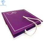 Luxury Hot Stamping Kraft Paper Gift Bags With Handles PMS Printing