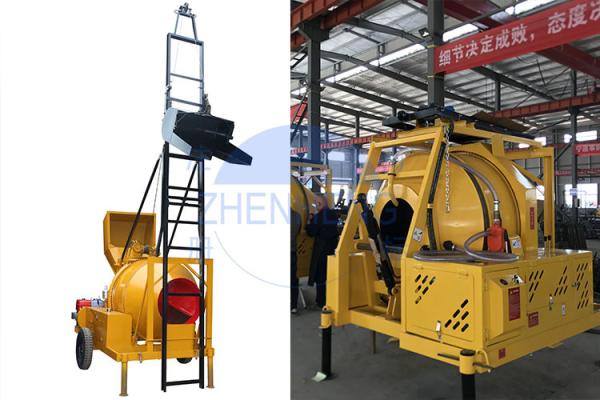 Commercial Transit JZR350T Diesel Concrete Mixer Machine Stable Performance