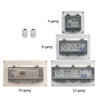 Wall Electric Plastic Enclosure Switch Circuit breaker Box Waterproof Outdoor 2