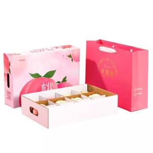 Wholesale Corrugated Board Fruit Packaging Boxes Varnishing Apple Packing Boxes from china suppliers