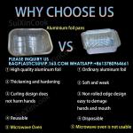 Aluminum Foil Pans With Lids 10pack Heavy Duty 2LB Foil Pan 8.5"×6" Disposable,