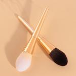 Round Pointed Blending Foundation Brush 2pcs Powder Makeup Brush 100% Cruelty