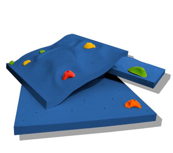 900MM*900MM*50MM*8T Outdoor 3D Panels Series Rock Climbing Wall for Outdoor