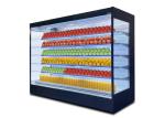 Air Cooling Commercial Display Freezer Multi Layer Right Angle Open Refrigerator