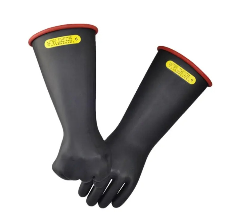 Hand Protection Dielectric Insulation Gloves Class 00 0 1 2 3 4 Rubber Electric Insulating Gloves for Electrician