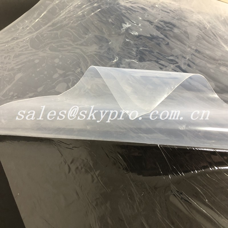 Soft Transparent Clear Silicone Rubber Sheet Roll , FDA Die Cut Silicone Roll
