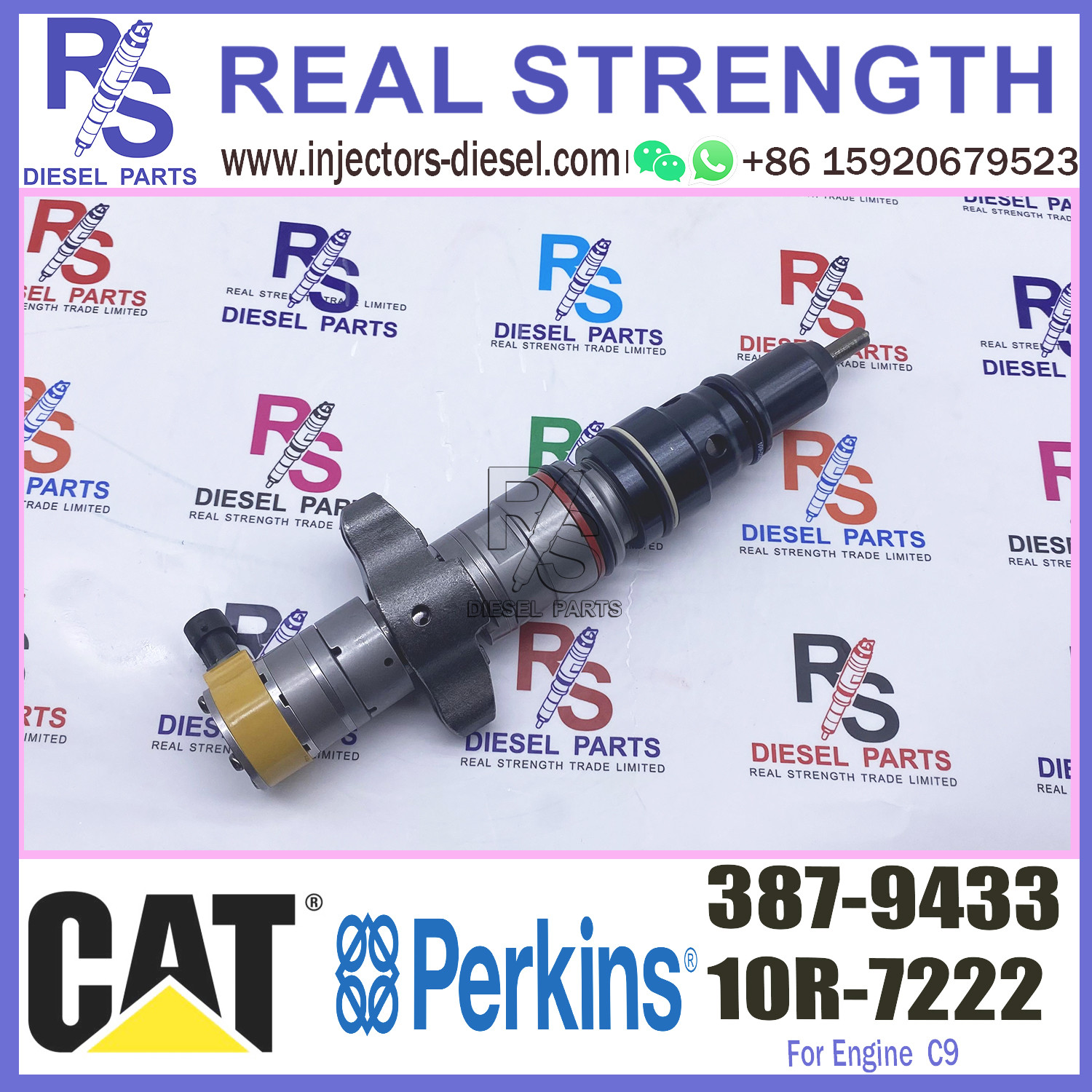 Diesel spare part cat injectors 387-9432 387-9433 328-2576 for caterpillar c9 injector