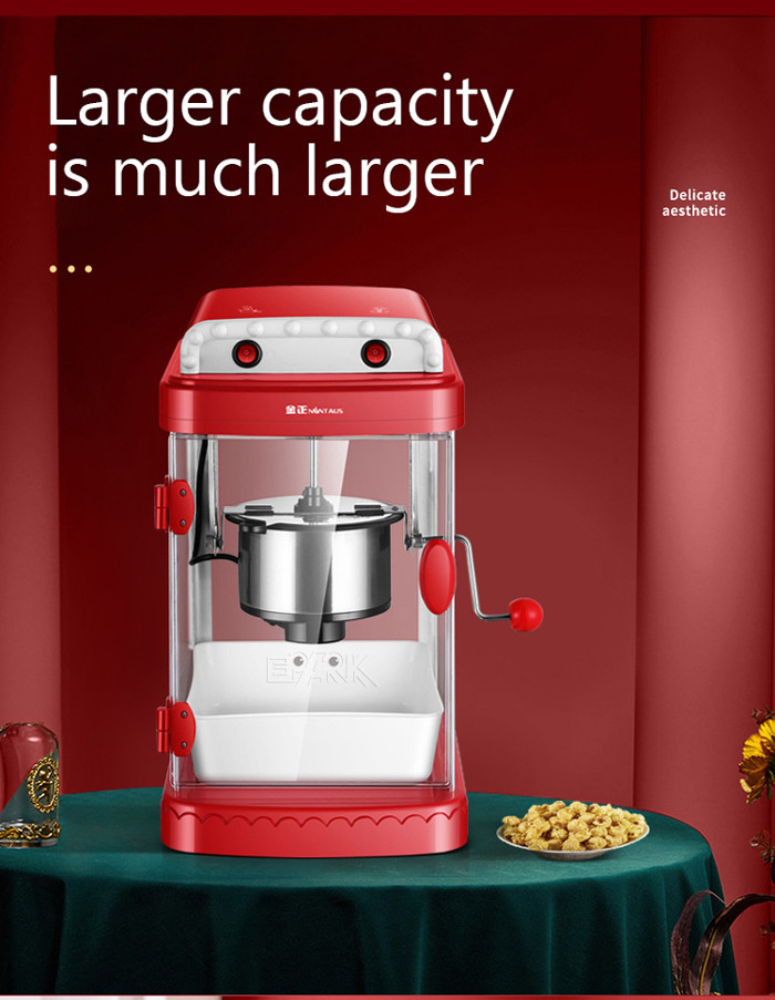 330W Home Popcorn Maker Machine Explosive Spherical Butterfly Shape