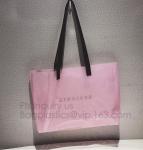 Semi-clear Tote Bags Stripe PVC Shoulder Bag with Pouch, PVC PU Trendy Handbag