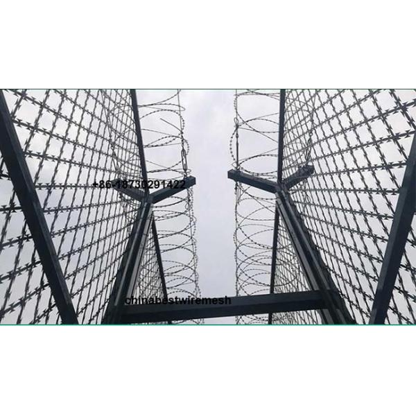 High security welded razor wire mesh with blade type BTO-22 for fence barrier in Prison made in China