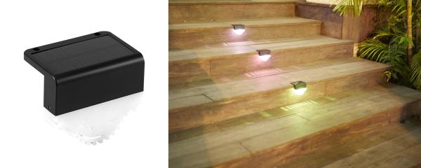Unique light effect solar garden lights waterproof decorative outdoor stair
