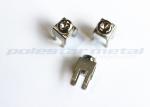 Custom 6-32 x 1/4" Brass Nickel Plated PCB Screw Terminal With Color Head