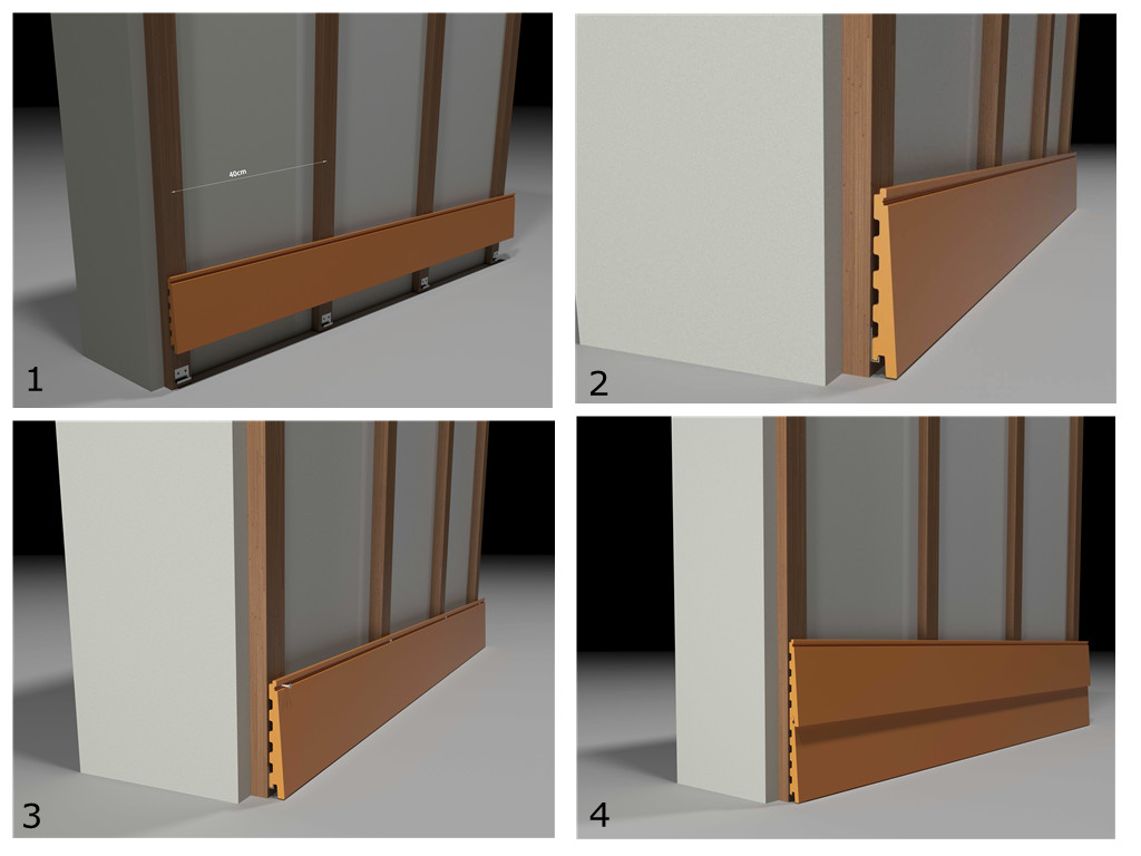 100*10mm Decorative Foam PVC External Cladding Wall Panel in PC Surface