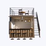 Modern Design Supermarket Mobile Container Coffee Bar Houses 10ft Mini Popup