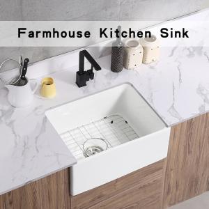 Wholesale 24 Inch Farmhouse Kitchen Sink Fireclay Undermount Farmhouse Sink from china suppliers