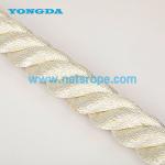 4mm 3 Strand White Twisted Nylon Rope With Plastic Cord For Bottom Fishing/