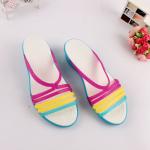 Ladys Tpu Upper Open Toe Eva Wedge Sandals