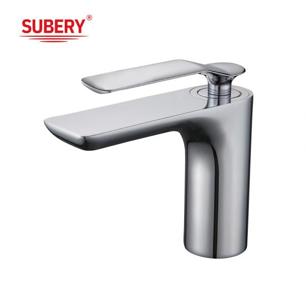 Basin Faucets Chrome Modern Bathroom Sink Faucet Single Handle Washbasin Hot