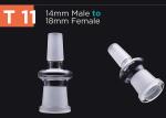 Drop Down Glass Bong Adapt / Water Pipe Adaptor Male To Male / Male To Female