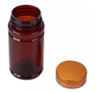 Amber Pharmacy Bottles 150ml 200ml Plastic Pill Bottles Child Resistant