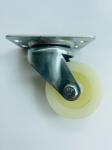 Nylon Furniture Plate Castor 1.5-3inch Light Duty Installation Height 50mm/62mm