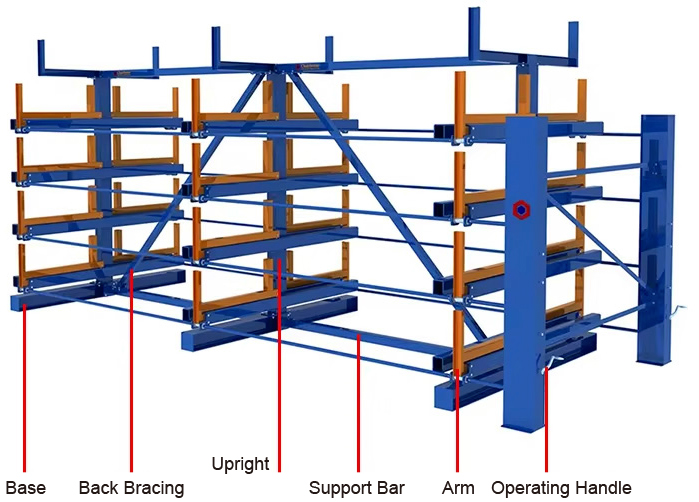 Electric Drive Telescopic Cantilever Rack