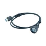 USB 3.0 Panel Mount IP67 Waterproof USB Cable Connector For Advertising Light