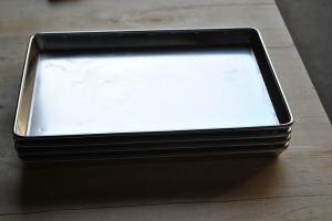 Wholesale Rectangular Stainless Steel Plate Sheet Baking Tray For Oven And Food from china suppliers