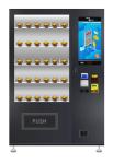 Self Service Media Vending Machine 1280 * 830 * 1930MM Double Tempered Glass