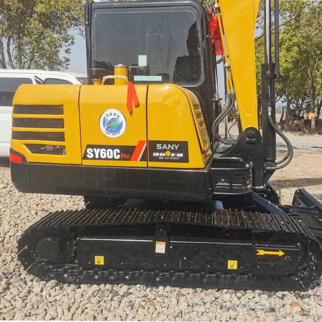 Used Crawler Excavator 0.28m3 Bucket Capacity SANY SY60 Small Size