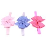 Multi Color Cute Hair Bows , 4 / 8 Inch Bow Elastic Hair Ties For Kids