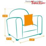 Contemporary Toddler Upholstered Chair , Kids Bedroom Furniture Child Lounge