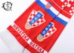 Soccer Ball Club Sublimation Scarf Custom Fabric Printing Hrvatska Flag