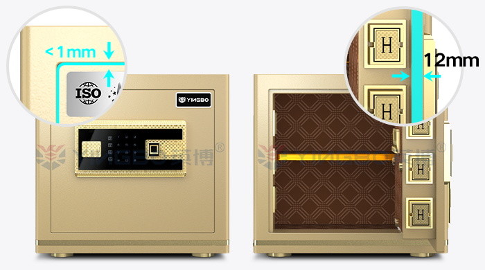 Office Fingerprint Lock Safe Box Solid Steel OEM Color H350mm