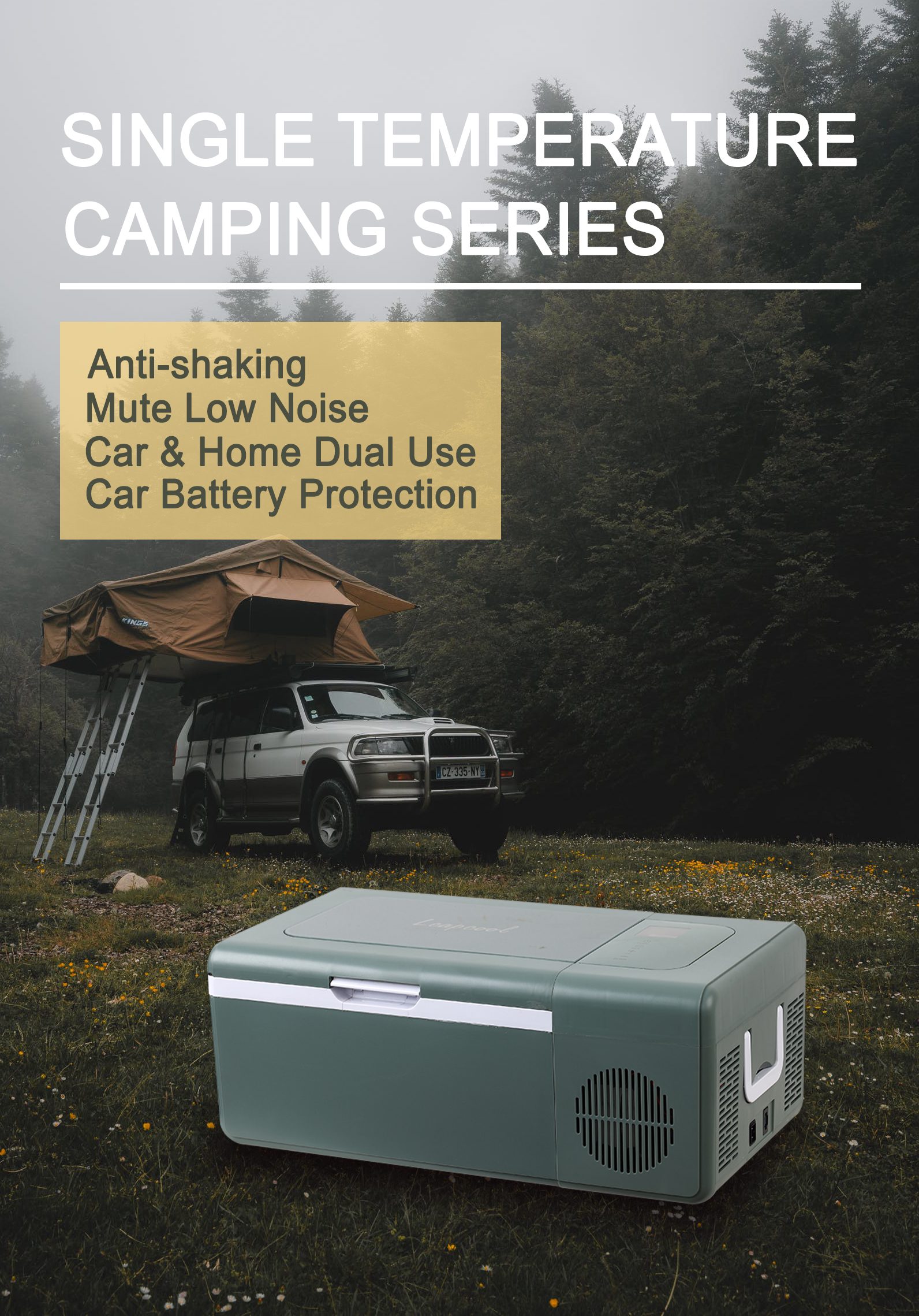15L Mini Freezer DC 12V Portable Car Fridge Cooler For Outdoor Adventures