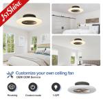 Low Profile 24 Inch Bladeless LED Ceiling Fan For Kids Bedroom