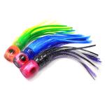 Small size soft head octopus skirt bait sea trolling fishing lure salt water