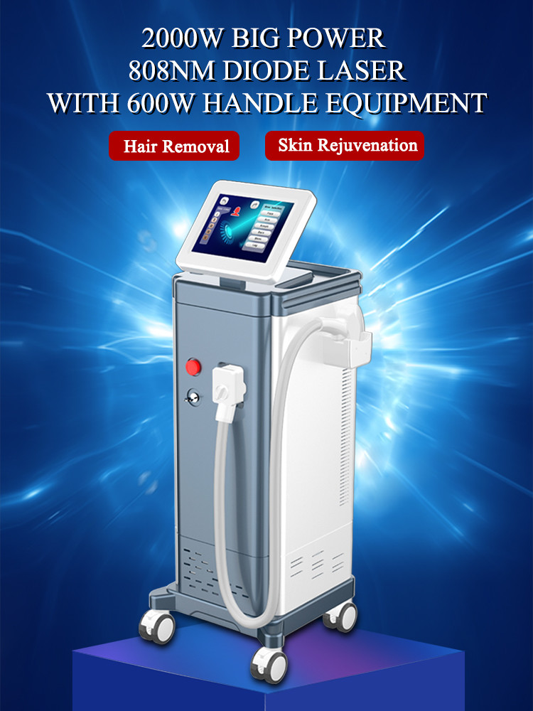 New Arrival 2000W laser price hair removal machine / 808 diode laser hair removal machine LF-648B