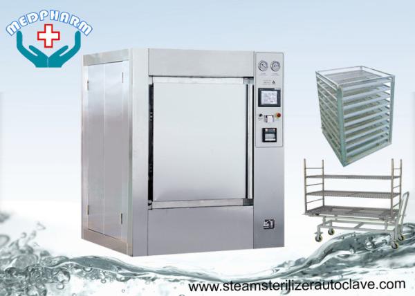 Comply cGMP Regulations SS304 Chamber Large Steam Sterilizer With Safety Piping