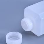 HDPE 30ml Narrow Neck Square Bottle For Powder Solids Gel Oil