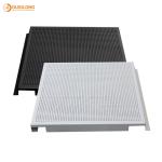 Perforated suspended Commercial metal Ceiling Tiles Hook on / E shaped ceiling