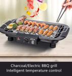 Commercial Electric Indoor Bbq Grill Smokeless Nylon SS Korean Table Top Stove