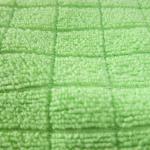 White 100% polyester tea towel weft grid towel