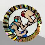 Hot Stamping Sticker Gold Foil Labels Holographic Security Metallic Labels