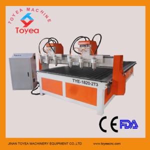 Wholesale 1800 x 2000mm CNC multi-heads wood Engraving machine TYE-1820-2T3 from china suppliers